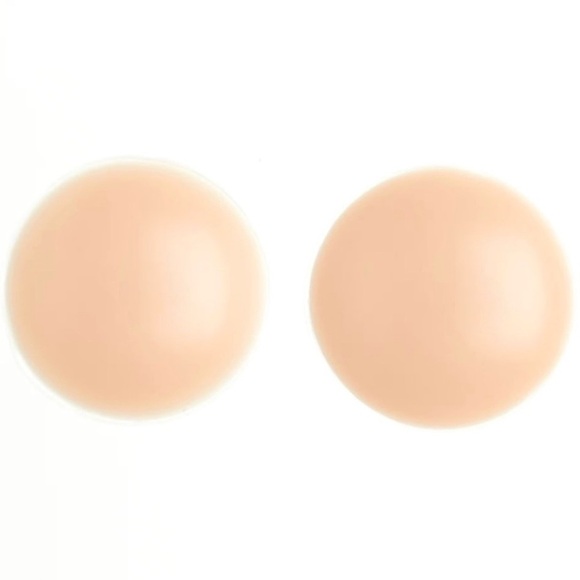 (PACK OF 10) Seamless Nude Silicone Reusable Nipple Covers (Beige) - Picture 1 of 9